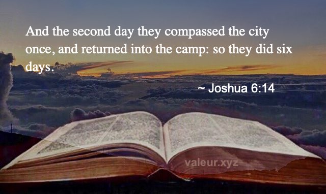 Joshua 6:14