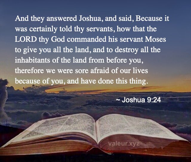 Joshua 9:24