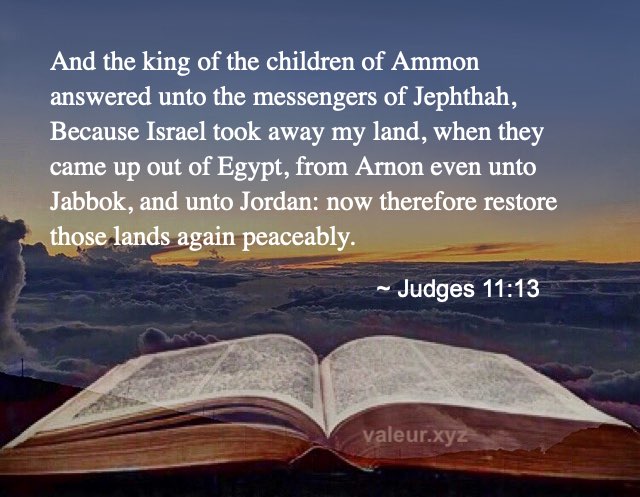 Judges 11:13