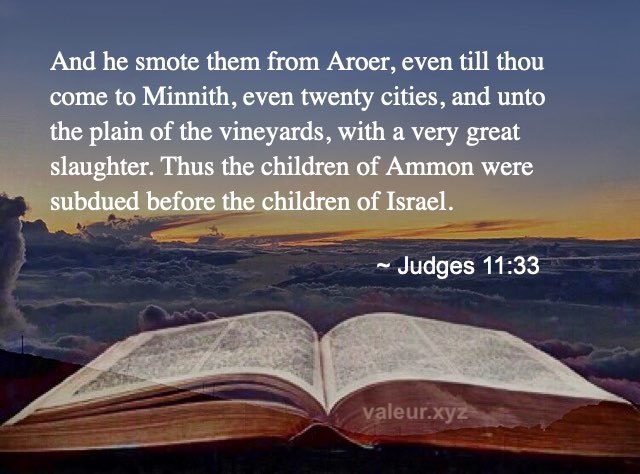 Judges 11:33