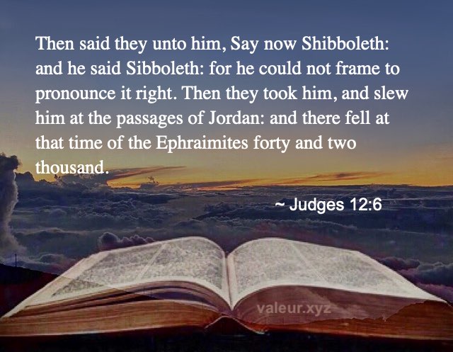 Judges 12:6
