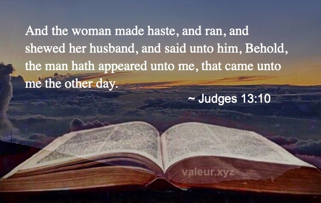 Judges 13:10