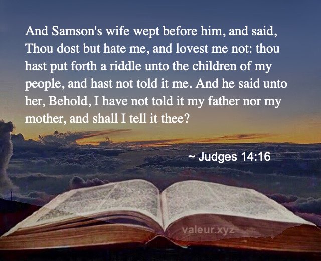 Judges 14:16