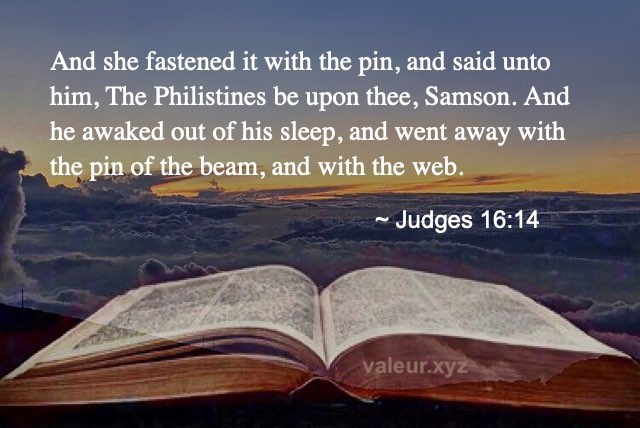 Judges 16:14