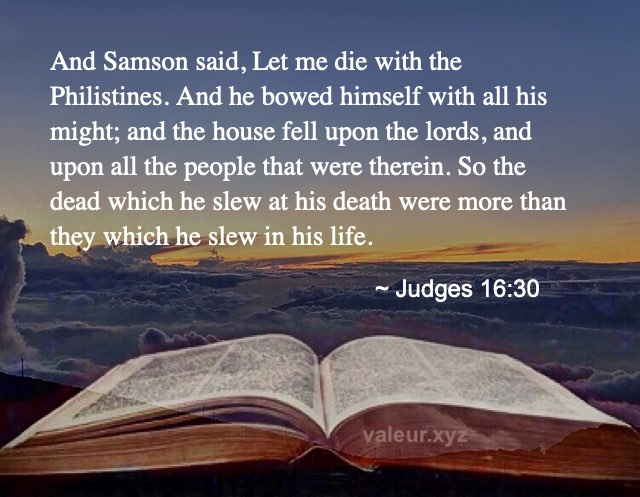 Judges 16:30