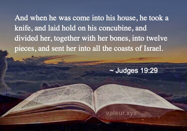 Judges 19:29