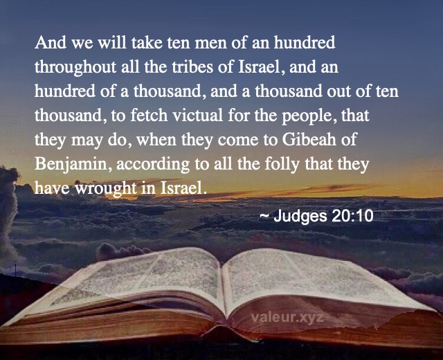 Judges 20:10