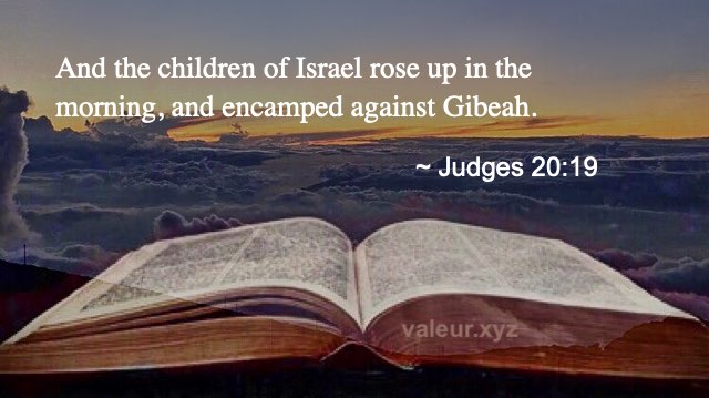 Judges 20:19
