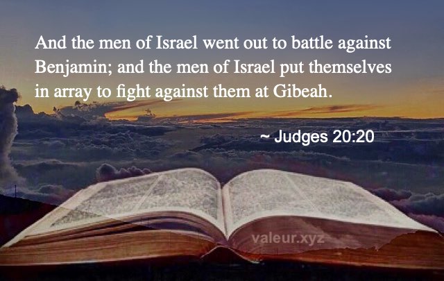 Judges 20:20