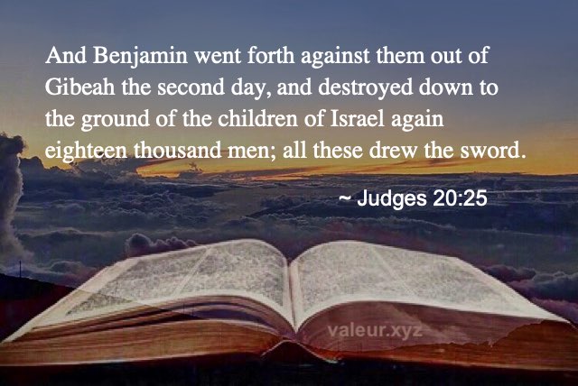 Judges 20:25