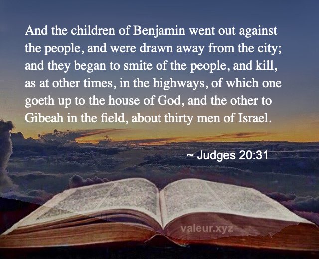 Judges 20:31