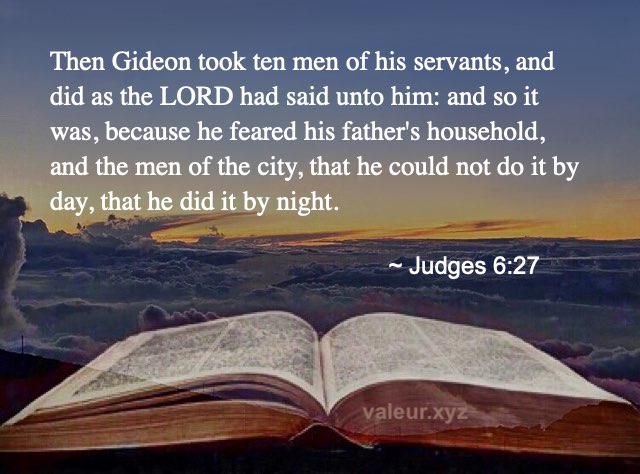 Judges 6:27