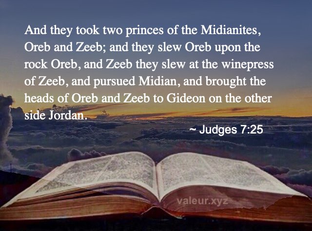 Judges 7:25