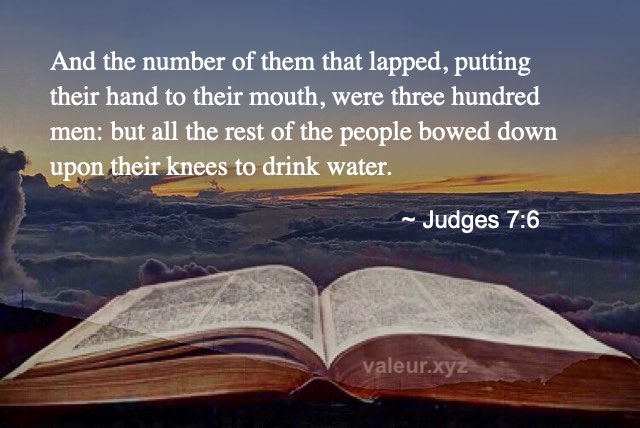 Judges 7:6