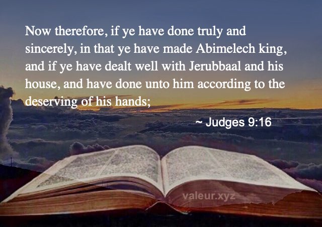 Judges 9:16