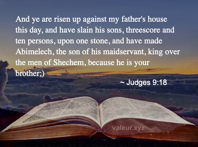 Judges 9:18