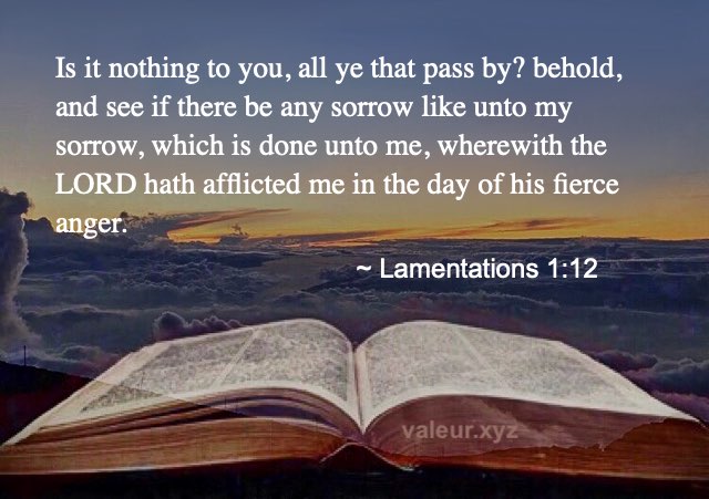 Lamentations 1:12