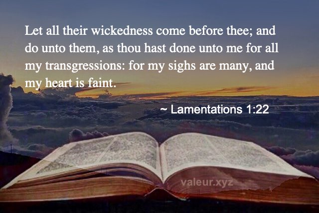 Lamentations 1:22