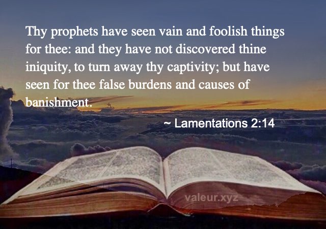 Lamentations 2:14