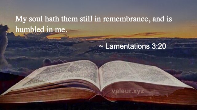 Lamentations 3:20