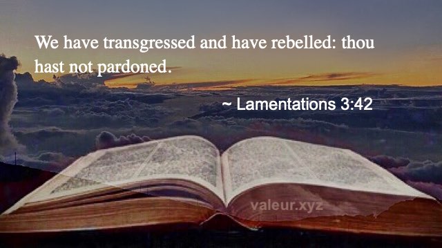 Lamentations 3:42