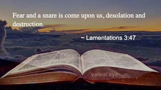Lamentations 3:47