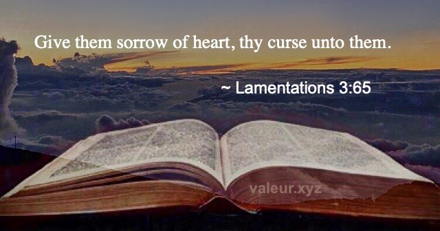 Lamentations 3:65