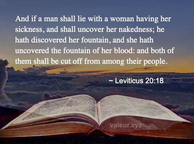 Leviticus 20:18