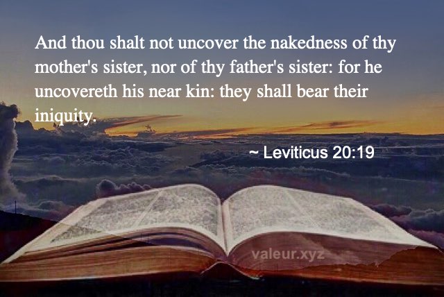 Leviticus 20:19