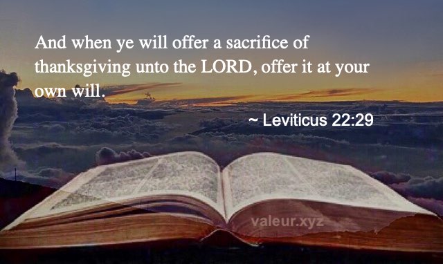 Leviticus 22:29