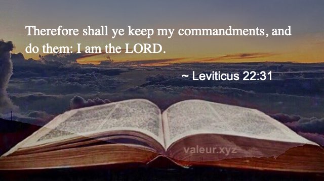Leviticus 22:31