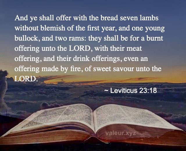 Leviticus 23:18