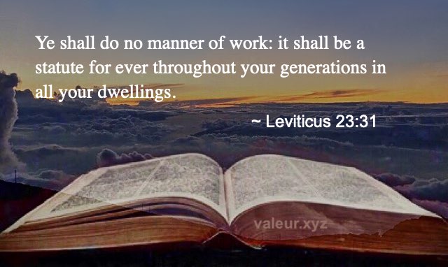 Leviticus 23:31