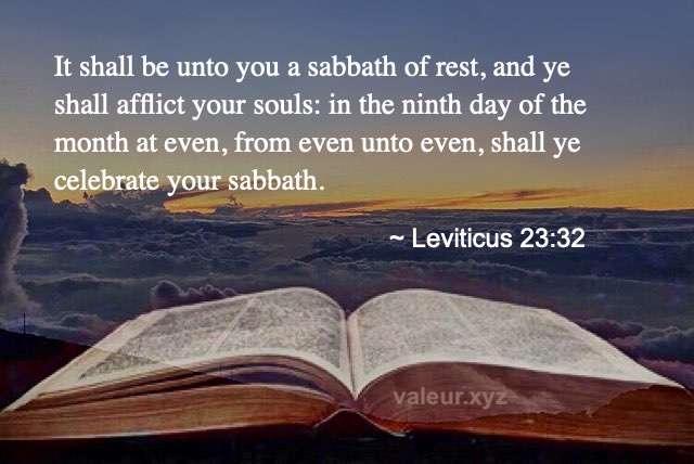 Leviticus 23:32 Leviticus 23:32