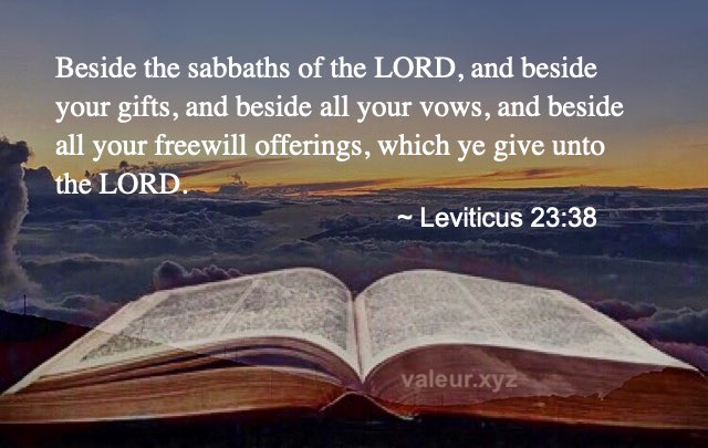 Leviticus 23:38