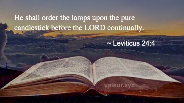 Leviticus 24:4