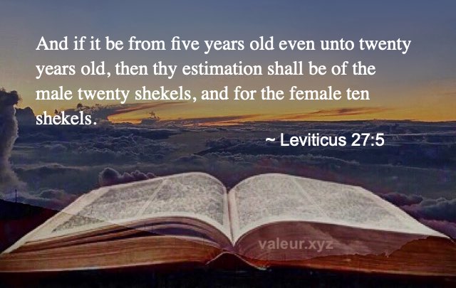 Leviticus 27:5