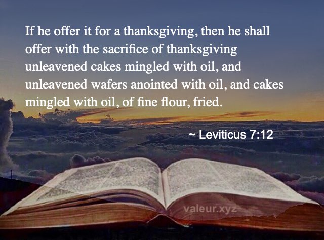 Leviticus 7:12