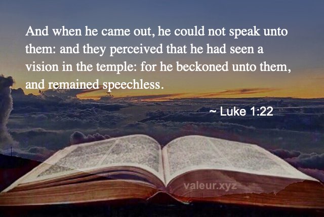 Luke 1:22