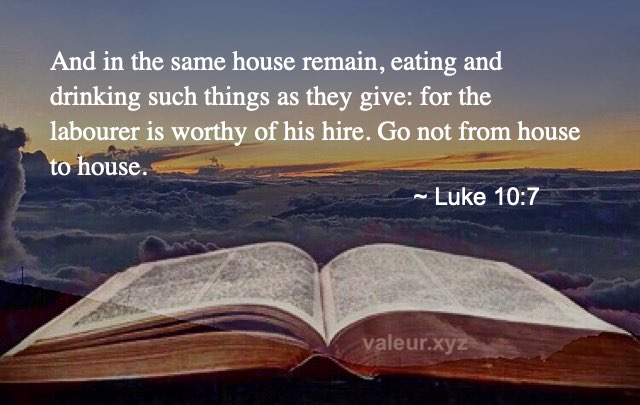 Luke 10:7