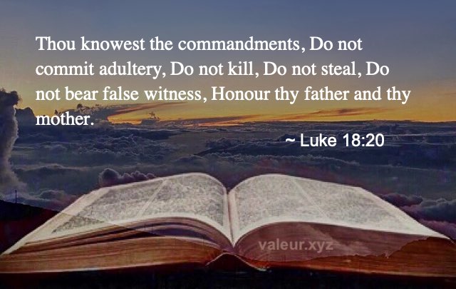Luke 18:20