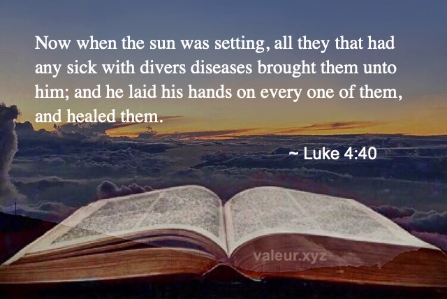 Luke 4:40