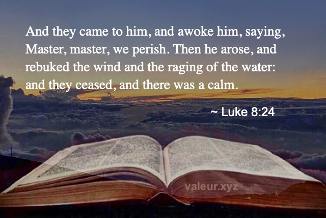 Luke 8:24