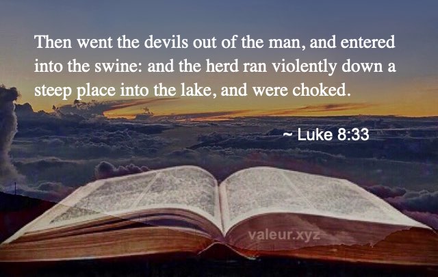 Luke 8:33