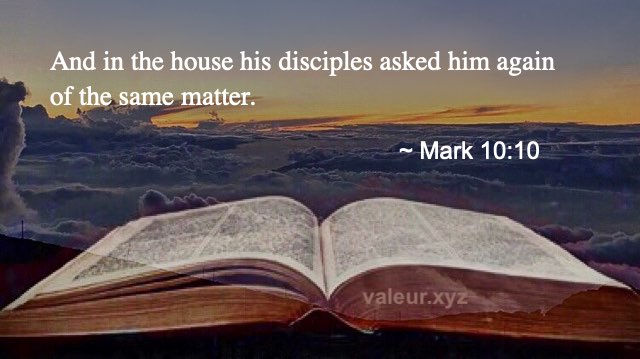 Mark 10:10