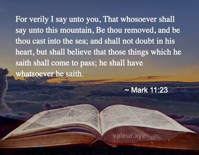 Mark 11:23