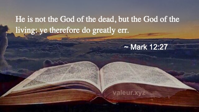 Mark 12:27