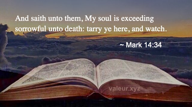 Mark 14:34