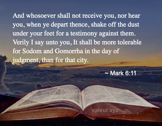 Mark 6:11