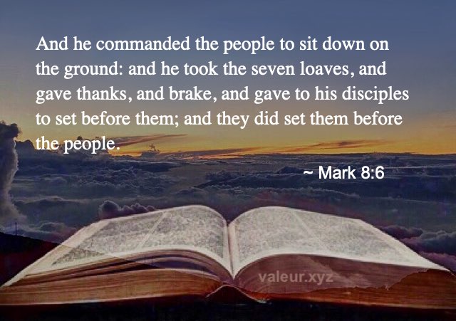 Mark 8:6